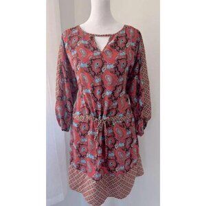 Paisley Print Boho Dress